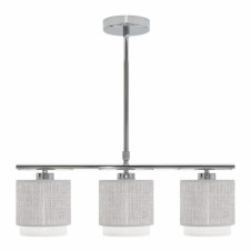 Lampara Kenya 3xe14 Gris/blanca Regx56x14 Cm