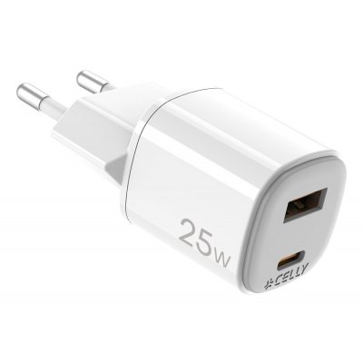 UPTC1USB1USBC25 cargador de dispositivo móvil Cámara digital, Micrófono, Smartphone, Tableta, Teléfono Blanco USB Interior