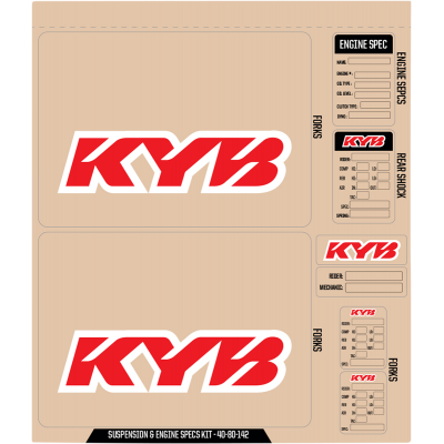 Kit de gráficos de suspensión y especificaciones D'COR VISUALS 40-80-142