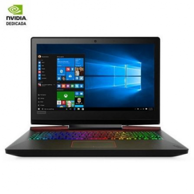 PORTÁTIL LENOVO LEGION Y920-17IKB 80YW004MSP - I7-7820HK 2.9 GHZ - 16GB - 1TB+256GB SSD - GEFORCE GTX1070 8GB - 17.3/43.9CM FHD - W10 - BLACK