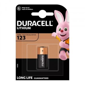 Pila Litio CR123A 3V Duracell Ultra