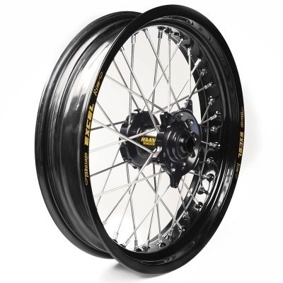 Rueda completa Haan Wheels aro negro 16-3,50 buje negro 1 75050/3/3 1 75050/3/3