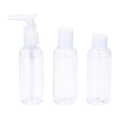 Pack recipientes para equipaje de cabina avión 3 piezas 3 x 80 ml dunlop travel