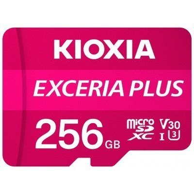 Tarjeta memoria micro secure digital sd kioxia 256gb exceria plus uhs - i c10 r98 con adaptador