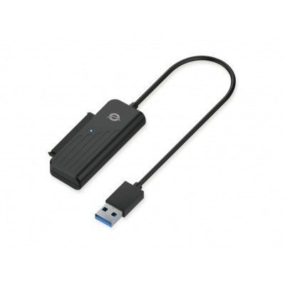 Conceptronic ABBY01B cambiador de género para cable USB A SATA Negro