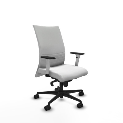 Albacete confidente sincro bali blanco brazos 1D blancos base nailon ruedas 65 mm nailon
