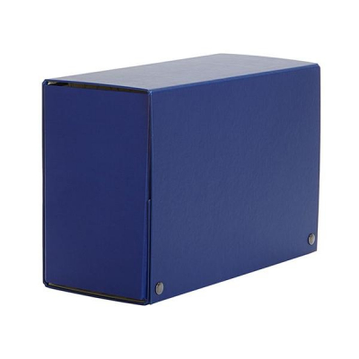 PARDO Caja de proyectos con broches extra forrado lomo 150mm 320x245m azul