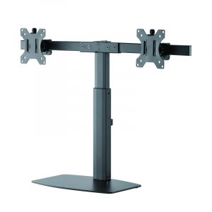 Soporte TV monitor mesa Tooq DB1727TN-B, 2 brazos, para 2 monitores, para pantallas de 17