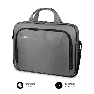 Maletín Subblim Oxford para Portátiles hasta 16/ Gris