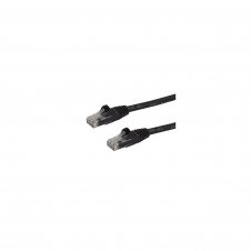 StarTech.com Cable de 7,5m Cat6 Ethernet de Red Negro - RJ45 sin Enganches - 24AWG - N6PATC750CMBK