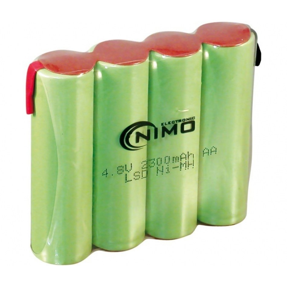 Bateria NI-MH 4,8Vdc 2300mAh AAx4 con terminales