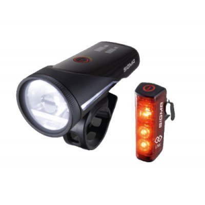 Sigma Sport Aura 100 Set + Blaze Link Iluminación trasera + iluminación delantera (set) LED