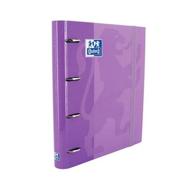 OXFORD CARPETA EUROPEANBINDER 4 ANILLAS CON GOMAS Y RECAMBIO A4+ MALVA