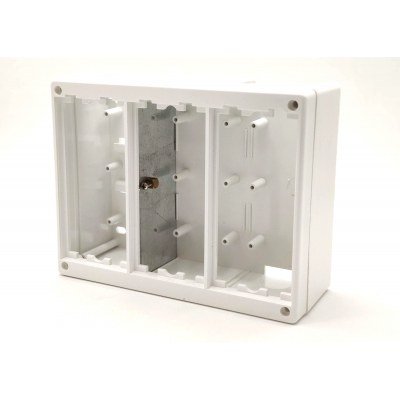 Caja Superficie para 3 Modulos