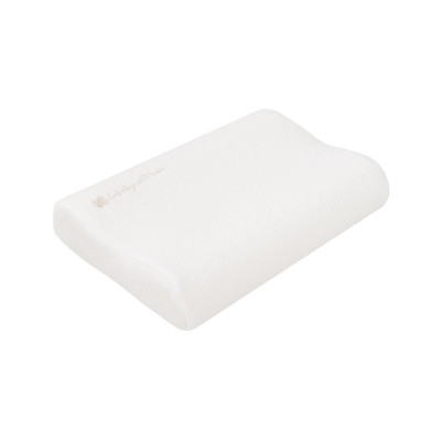 Almohada ergonómica ventilada de espuma viscoelástica Airknit Blanco
