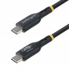 StarTech.com Cable de Carga USB-C de 4m - Cable USB Tipo C - Certificación USB-IF - PD de 240W EPR - Cable USB 2.0 USB-C de Carga para Portátiles -