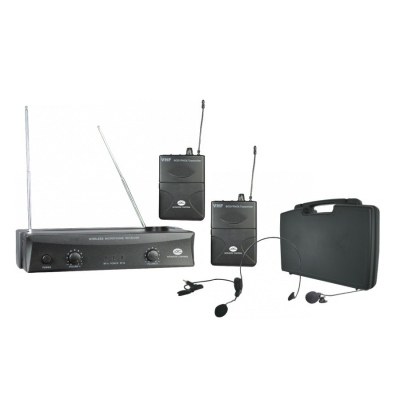 Microfonos Inalambrico Doble Solapa Cabeza 4 Fre