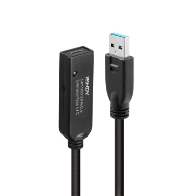 43376 cable USB USB 3.2 Gen 1 (3.1 Gen 1) 10 m USB A USB C Negro