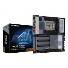 GIGABYTE TRX50 AI TOP-2B Placa Base – Procesadores AMD Ryzen Threadripper PRO 7000, VRM digital de 16+8+4 fases, hasta 5200 MHz DDR5, 4 x M.2 PCIe 5