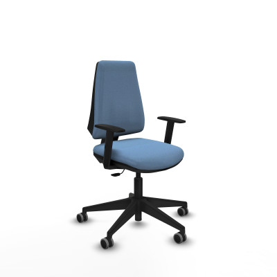Elche CP bali azul cielo brazos 1D base piramidal ruedas engomadas 65mm