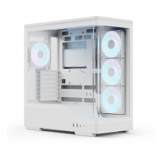 GABINETE GAMER AEROCOOL P500A WHITE ATX CRISTAL TEMPLADO 4 FAN RGB