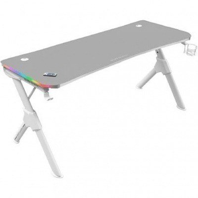 Mesa Gaming Mars Gaming MGD140RGB/ 140 x 60 x 75cm/ Blanca
