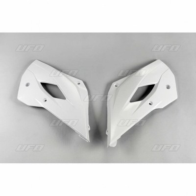 Plásticos laterales de radiador UFO blanco Husqvarna TC85 HU03379#041