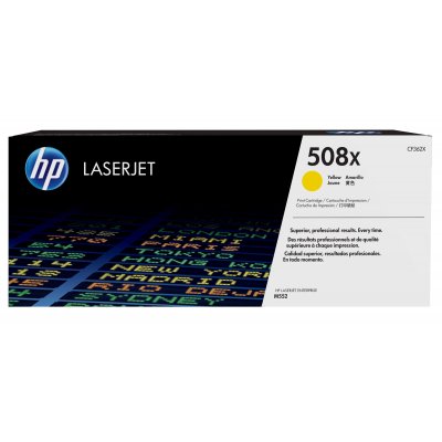 Cartucho de tóner original LaserJet 508X amarillo de alta capacidad