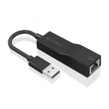 Adaptador USB 3.0 - RJ45 Aisens A106-0766/ 1000Mbps