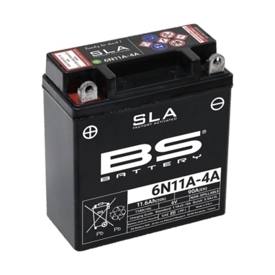 Bateria BS BATTERY SLA sin mantenimiento activada de fábrica - 6N11A-4A 300914