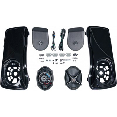 Kit tapas de alforjas con altavoces ROKKER® XXR de 5x7” J + M HSBL-065X7-XXR