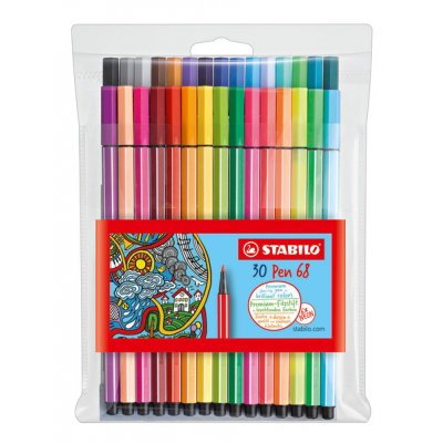 Pen 68 rotulador Medio Multicolor 30 pieza(s)