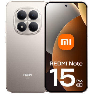 SMARTPHONE XIAOMI REDMI NOTE 15 PRO 5G 6,83 8GB/256GB TITANIUM COLOR