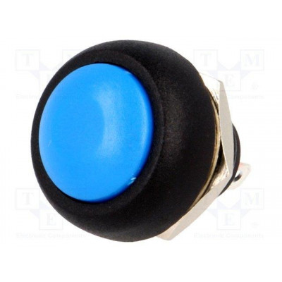 Pulsador OFF-(ON) NA 1A/250V M12 AZUL
