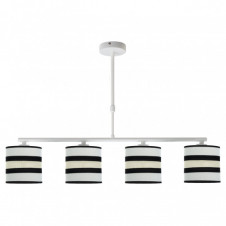 Lampara Karla 4xe14 Blanca/beis Regx75x14 Cm