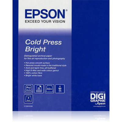 EPSON GF Papel Artístico Cold Press Bright 60" x50'