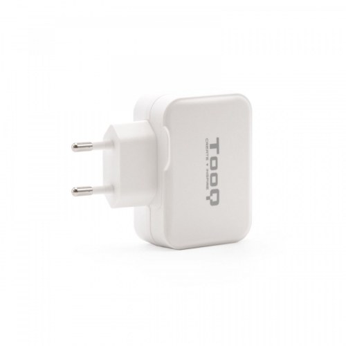 Cargador Pared Doble Puerto UsbC + Usb A 27W Blanco