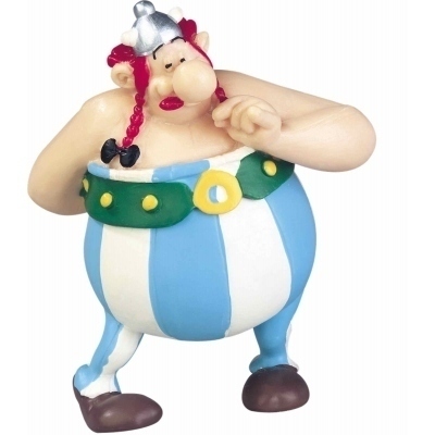 Figura plastoy asterix & obelix obelix enamorado pvc