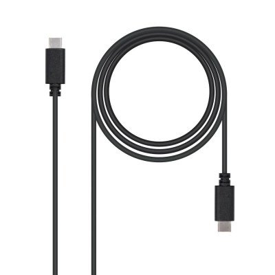 Cable nanocable usb 2.0 3a - tipo usb - c - m - usb - c - m - negro - 1.0m