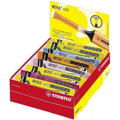 Stabilo Boss 70 Recarga de 3ml para Marcador Fluorescente - Tinta con Base de Agua - Colores Surtidos