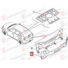 PANEL TRASERO PARTE EXTERIOR(O)