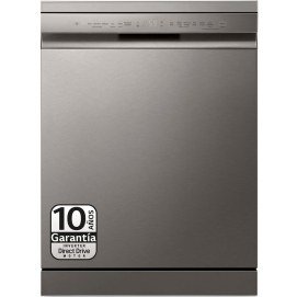 Lavavajillas LG DF355FP, QuadWash, 60 cm, 14 servicios, clase C, 75 kWh/100 ciclos, 41dB, 3ª bandeja, media carga, 10 programas, Inverter,...