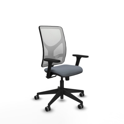 Motilla sincro malla blanca bali gris brazos 3D base piramidal ruedas 65mm engomadas
