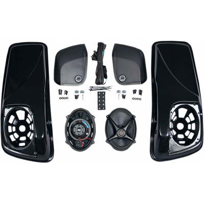 Kit tapas de alforjas con altavoces ROKKER® XXR de 5x7” J + M HSBL-145X7-XXR