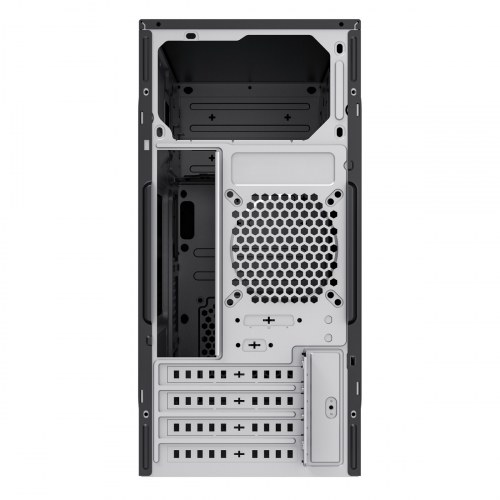 UNYKAch - Caja Ordenador AERO C12 Micro ATX Negra, Con dos puertos USB 3.0 y dos puertos USB Type