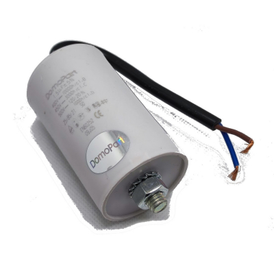 Condensador MOTOR 1,5uF 450Vac CABLES +M8 Medidas 40x70mm