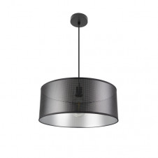Colgante Anastasia 1xe27 Negro/negro-plata Regx50x50 Cm