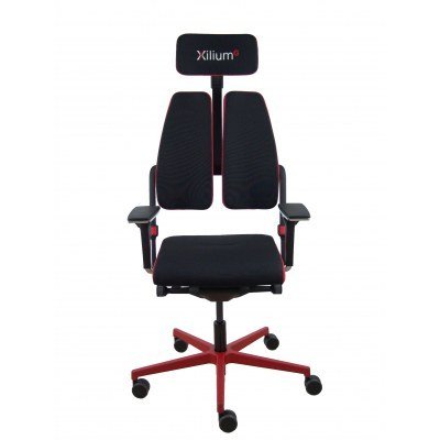 Silla Xilium G Duo traslak X-move roja brazo XD cabecero 2D