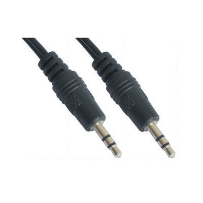 Cable audio estereo jack 3.5mm nanocable 5m - macho - macho - negro