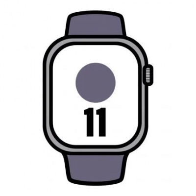 Apple Watch Series 11/ GPS/ 42mm/ Plata/ Correa Niebla Lila (S/M)